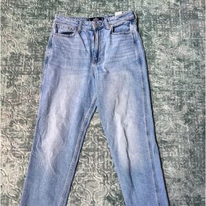 Hollister high waisted cropped jeans